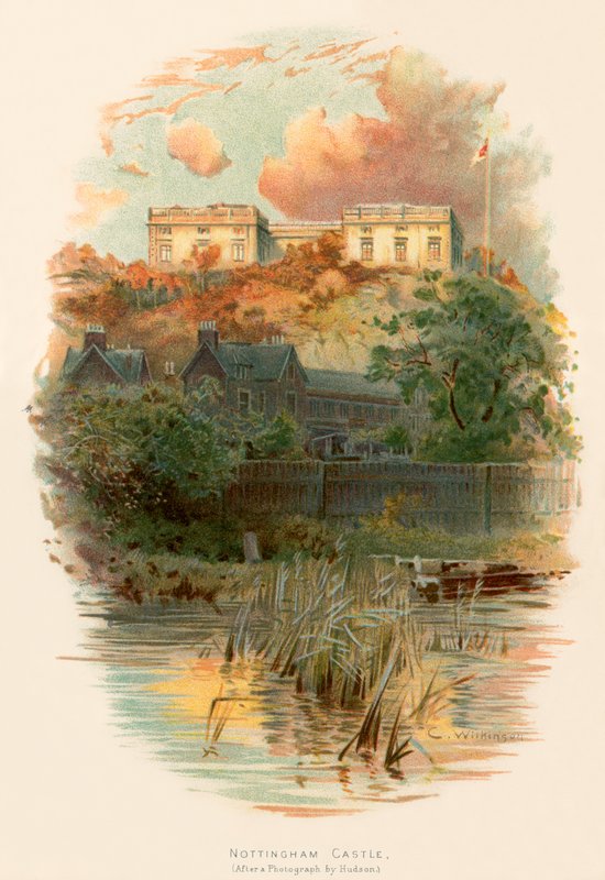 Zamek w Nottingham autorstwa Charles Wilkinson