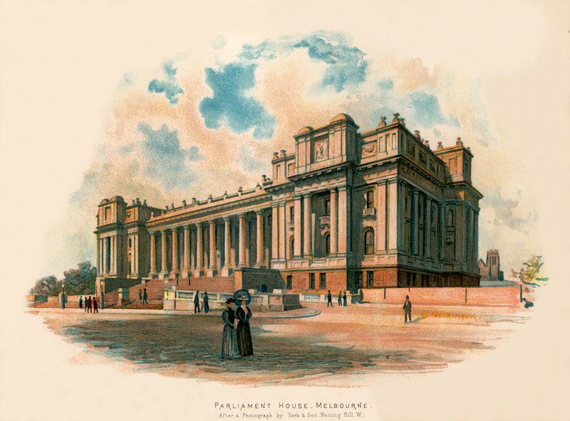 Parlament, Melbourne autorstwa Charles Wilkinson