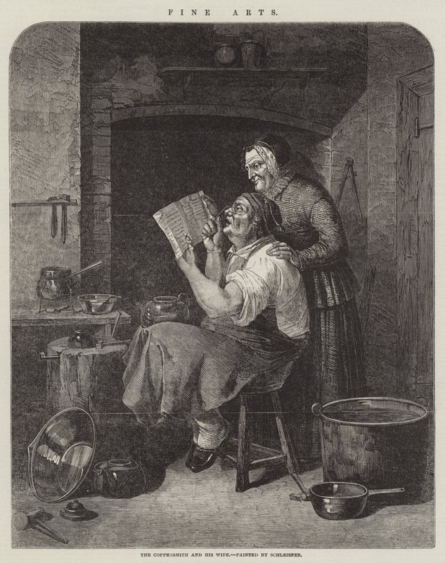 Coppersmith i jego żona autorstwa Christian Andreas Schleisner
