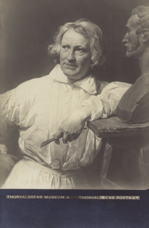 Bertel Thorvaldsen, duński rzeźbiarz autorstwa Christoffer Wilhelm Eckersberg