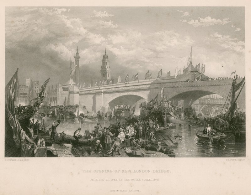 Otwarcie New London Bridge autorstwa Clarkson Frederick Stanfield