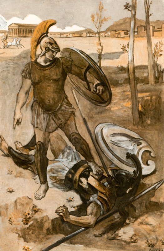 Ilustracja do Iliady autorstwa Homera autorstwa Clement Goutier