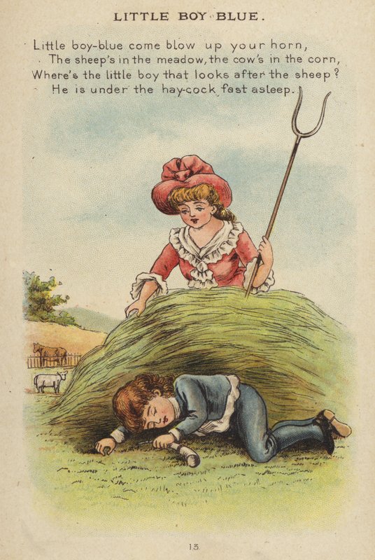 Rymowanka: Little Boy Blue (chromolitho) autorstwa Constance Haslewood