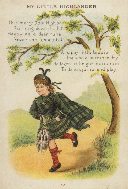 Rymowanka: My Little Highlander (chromolitho) autorstwa Constance Haslewood
