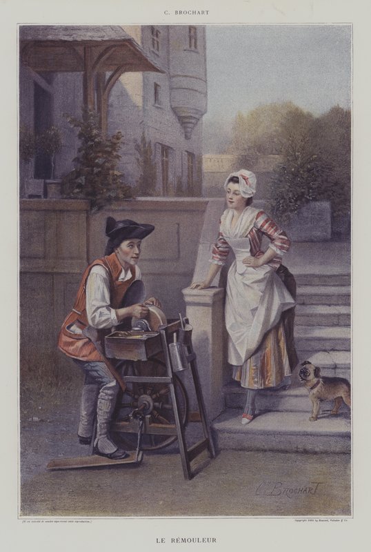 Le Remouleur (Młynek do noży) autorstwa Constant Joseph Brochart