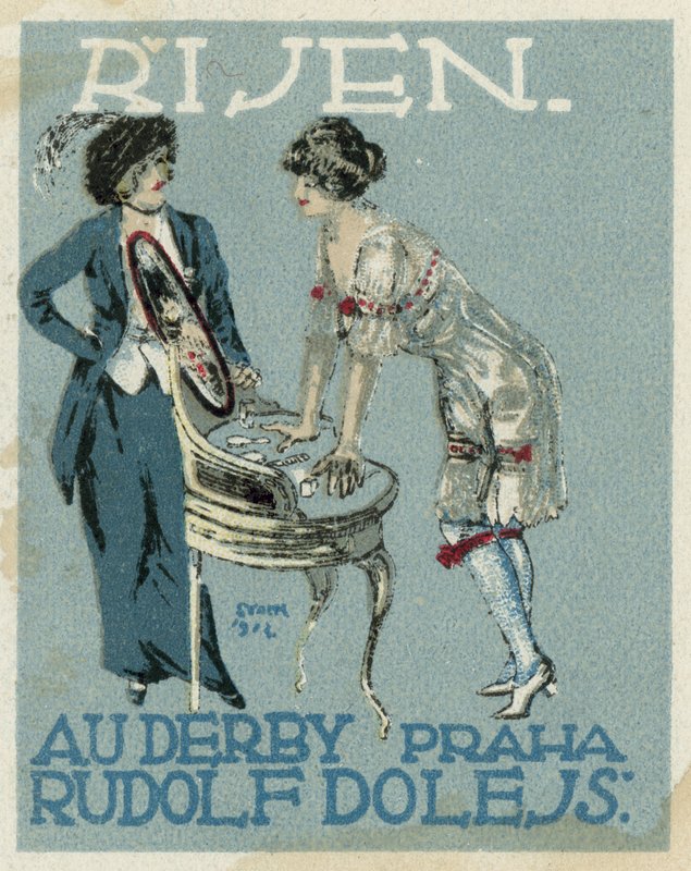 Październik. Moda Au Derby Rudolf Dole, Praga autorstwa Czech School