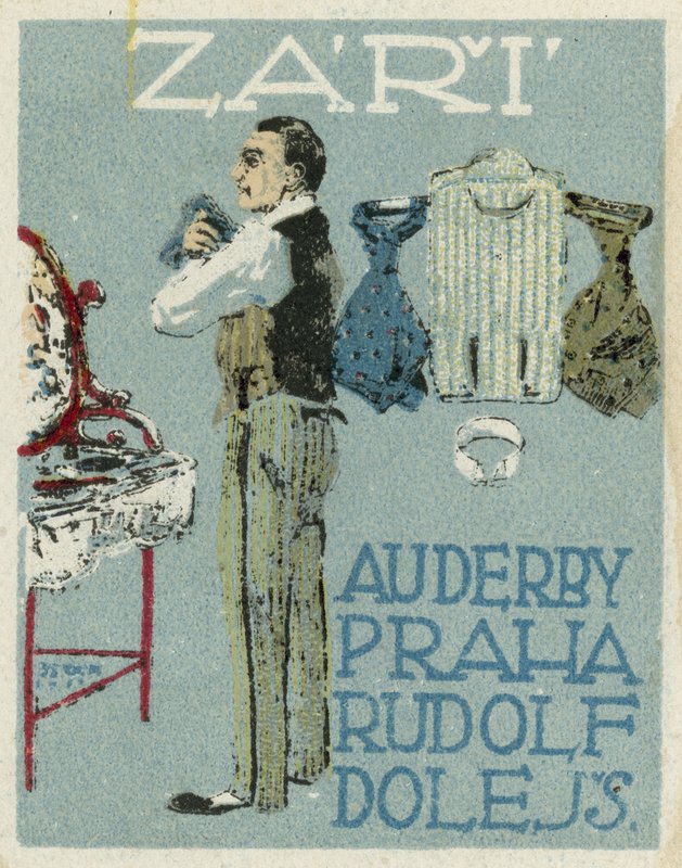 Wrzesień. Moda Au Derby Rudolf Dole, Praga autorstwa Czech School