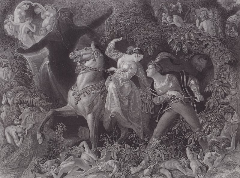 Undine (grawerunek) autorstwa Daniel (after) Maclise