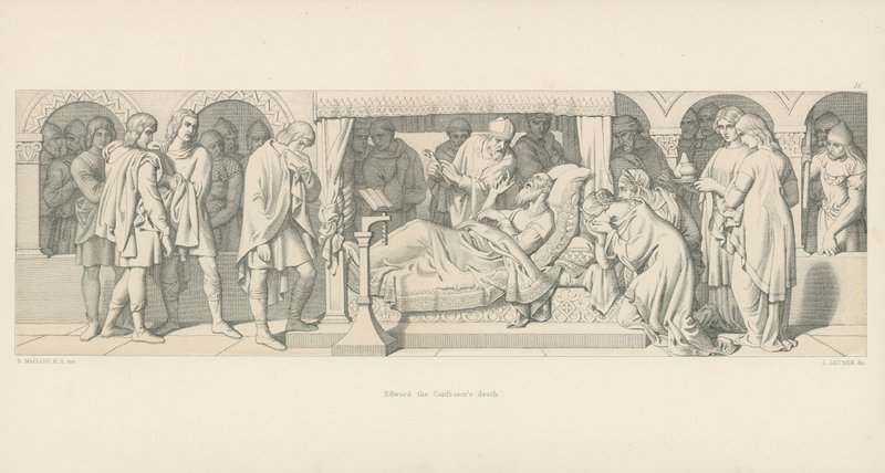 Śmierć Edwarda Wyznawcy autorstwa Daniel Maclise