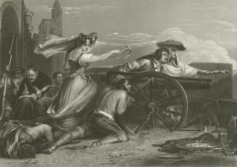 Obrona Saragossy, Hiszpania, 1808 autorstwa David Wilkie