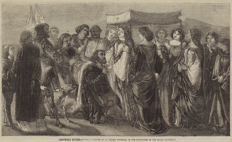 Geoffroi Rudel autorstwa David Wilkie
