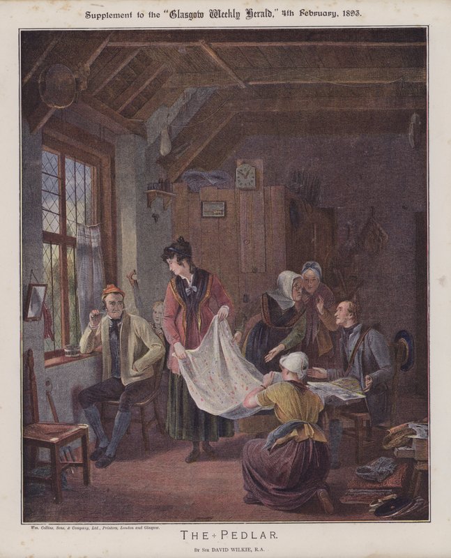 Pedlar (kolor lito) autorstwa David (after) Wilkie