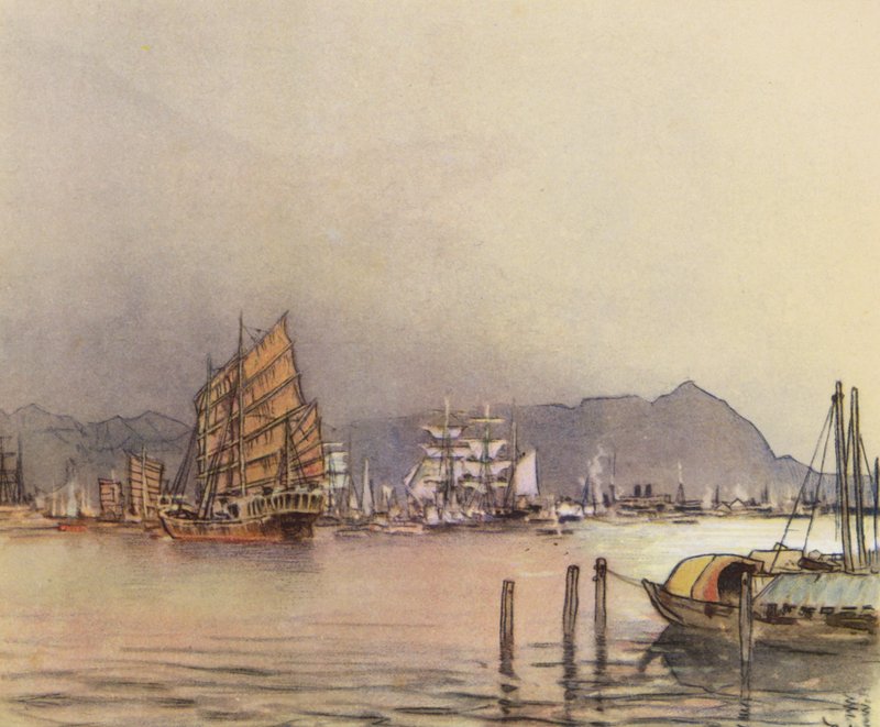 Hong-Kong (druk kolorowy) autorstwa Donald (after) Maxwell