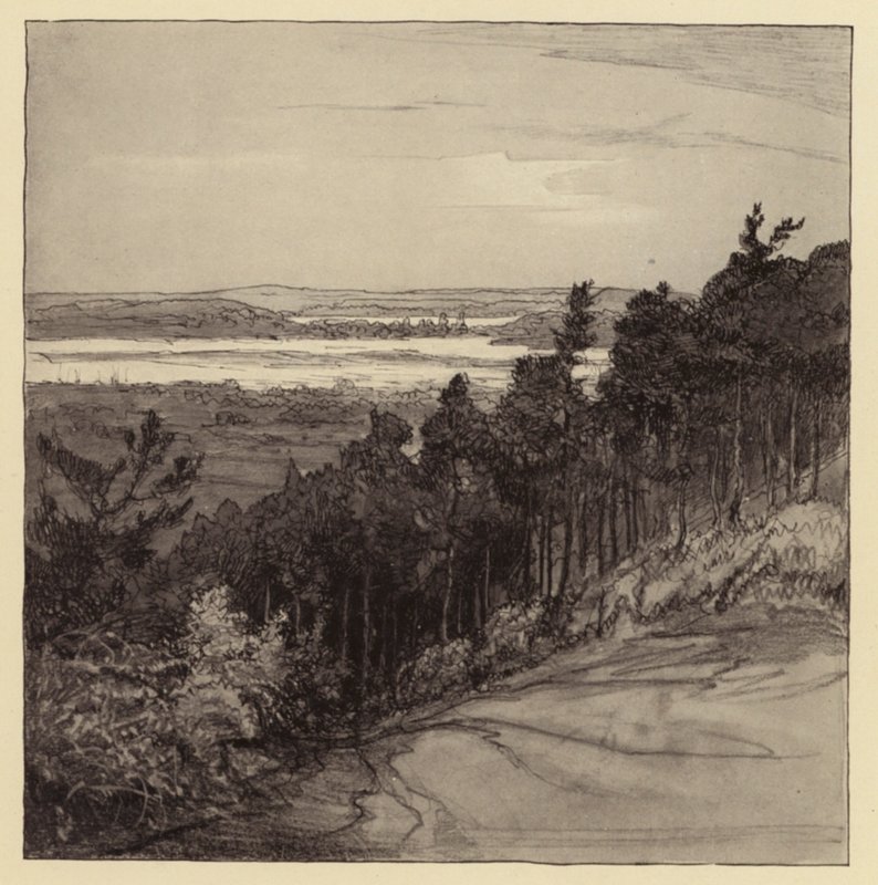 Port Poole z Parkstone (litografia) autorstwa Donald (after) Maxwell