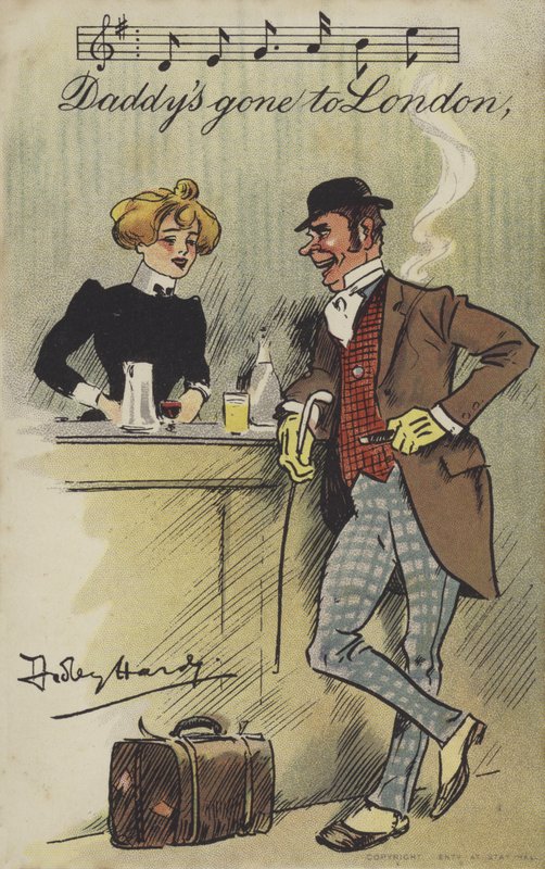 Tatusiowie pojechali do Londynu autorstwa Dudley Hardy