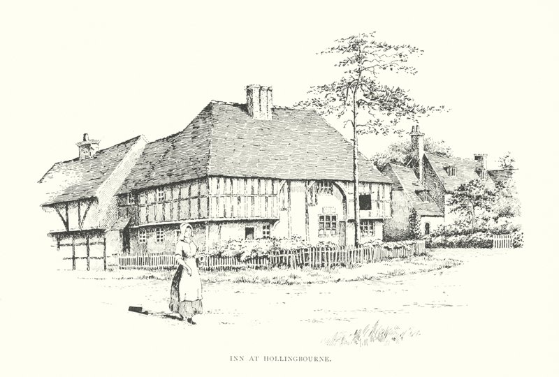 Zajazd w Hollingbourne (litografia) autorstwa Duncan Moul