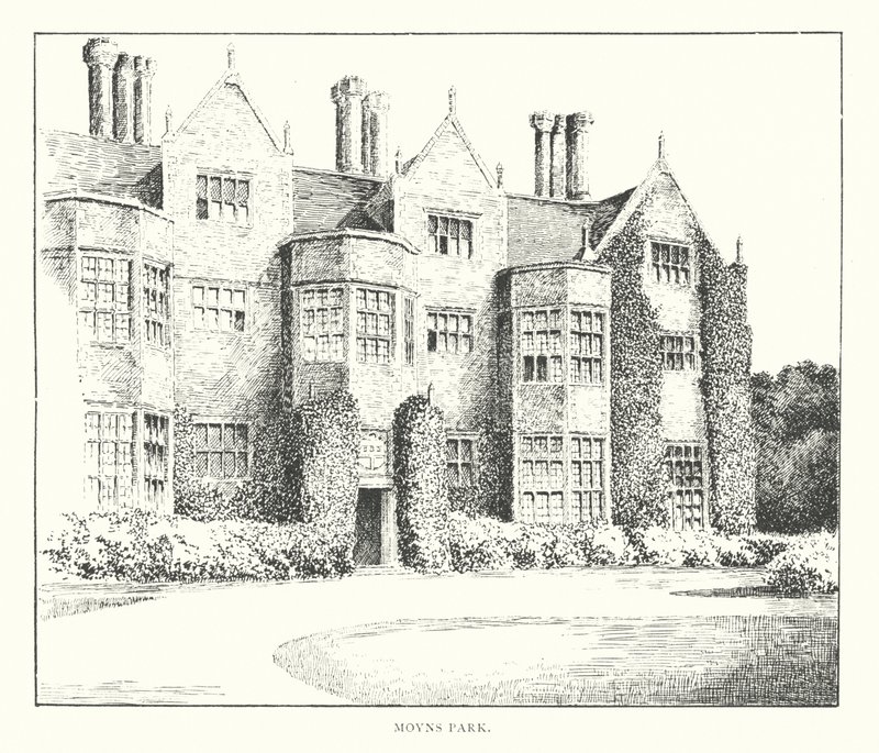 Moyns Park (litografia) autorstwa Duncan Moul