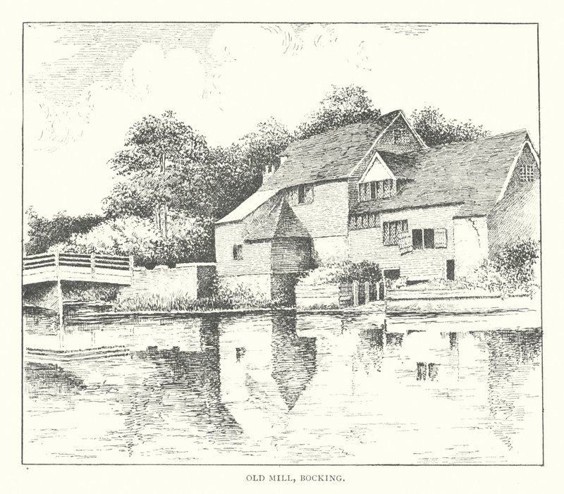 Stary Młyn, Bocking (litografia) autorstwa Duncan Moul