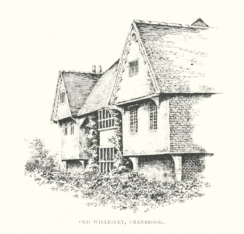 Old Willesley, Cranbrook (litografia) autorstwa Duncan Moul