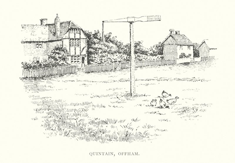 Quintain, Offham (litografia) autorstwa Duncan Moul