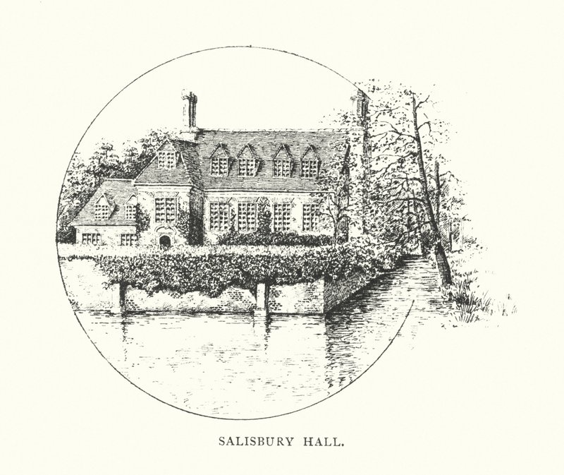 Salisbury Hall (litografia) autorstwa Duncan Moul