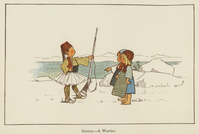 Grecja, wojownik autorstwa Edith Farmiloe