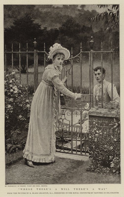 Gdzie jest wola, jest sposób autorstwa Edmund Blair Leighton