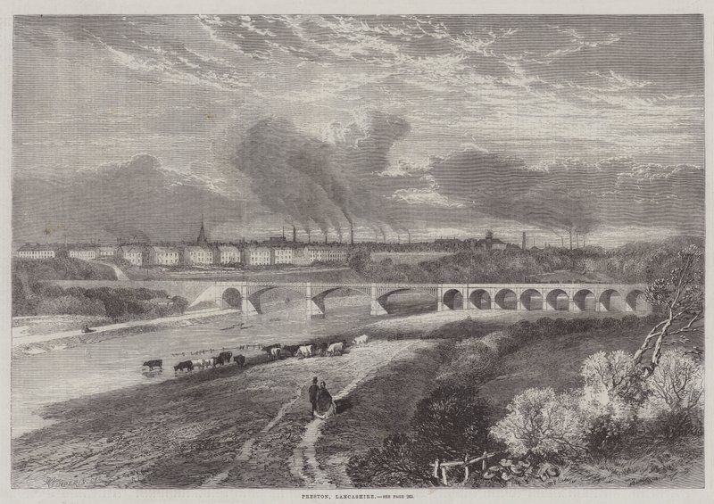 Preston, Lancashire autorstwa Edmund Morison Wimperis