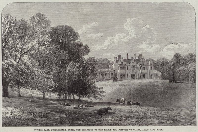 Titness Park, Sunningdale, Berks, rezydencja księcia i księżnej Walii, Ascot Race Week autorstwa Edmund Morison Wimperis