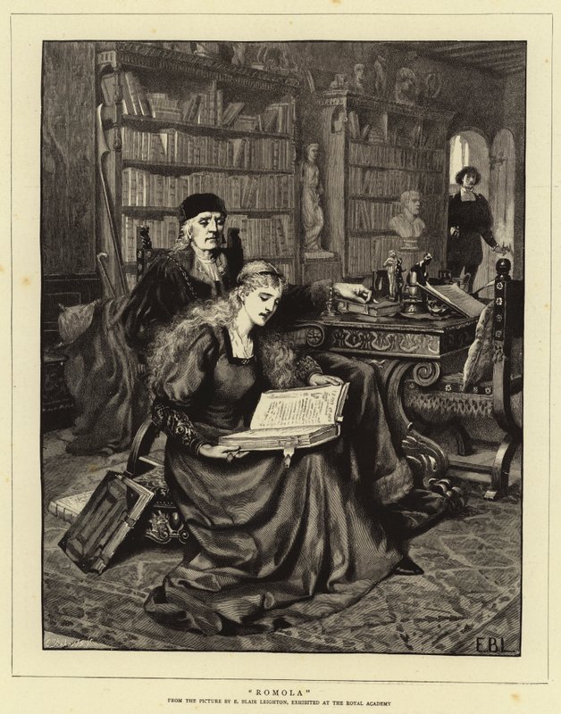 Romola (grawerowanie) autorstwa Edmund Blair (after) Leighton