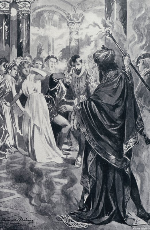 Ilustracja do Goethesa Fausta autorstwa Edmund Bruning