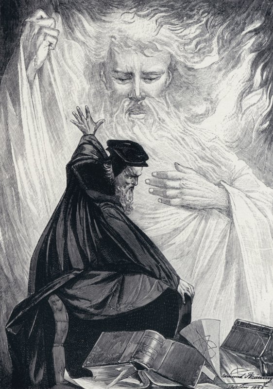 Ilustracja do Goethesa Fausta autorstwa Edmund Bruning