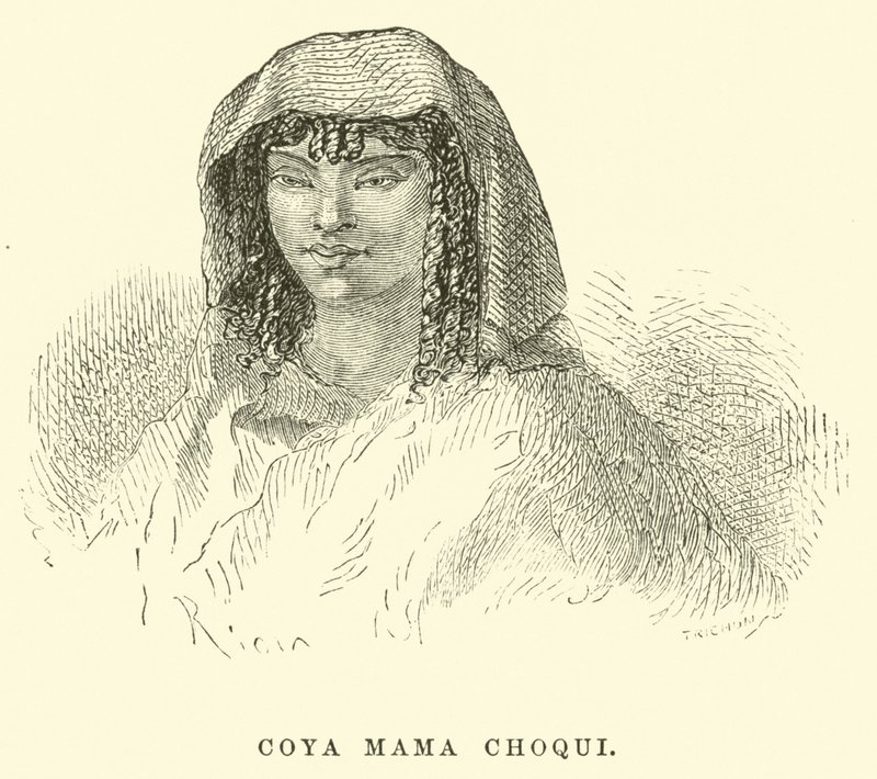 Coya Mama Choqui autorstwa Edouard Riou