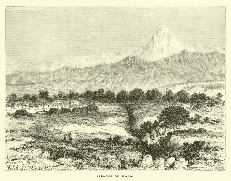 Wioska Mara autorstwa Edouard Riou