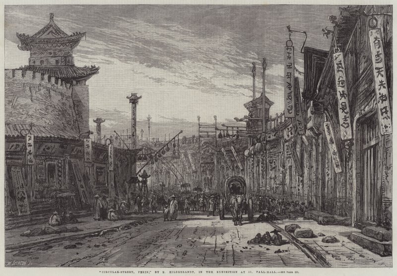 Circular-Street, Pekin autorstwa Eduard Hildebrandt