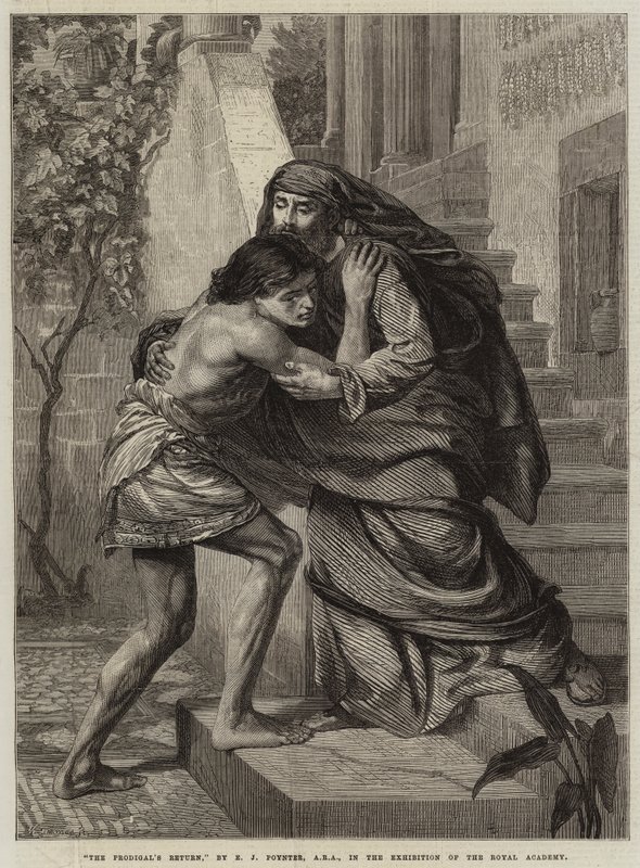 Powrót marnotrawnego autorstwa Edward John Poynter