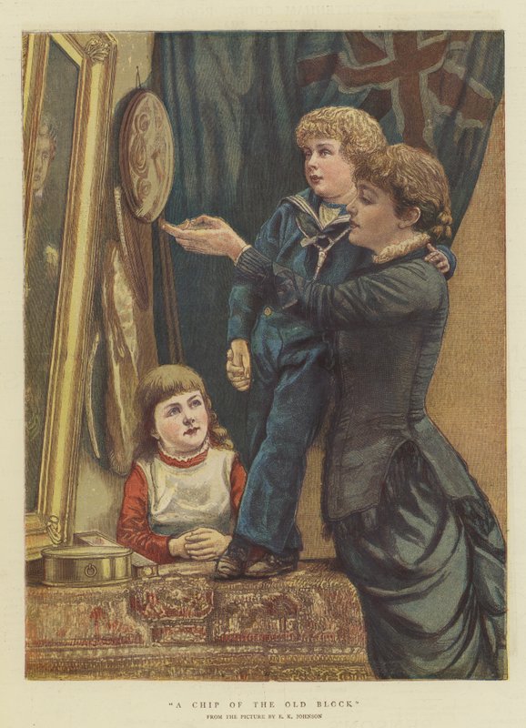 Odłamek starego bloku (chromolitho) autorstwa Edward Killingworth Johnson