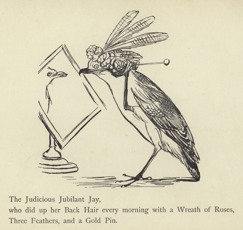 Rozsądny Radosny Jay autorstwa Edward Lear