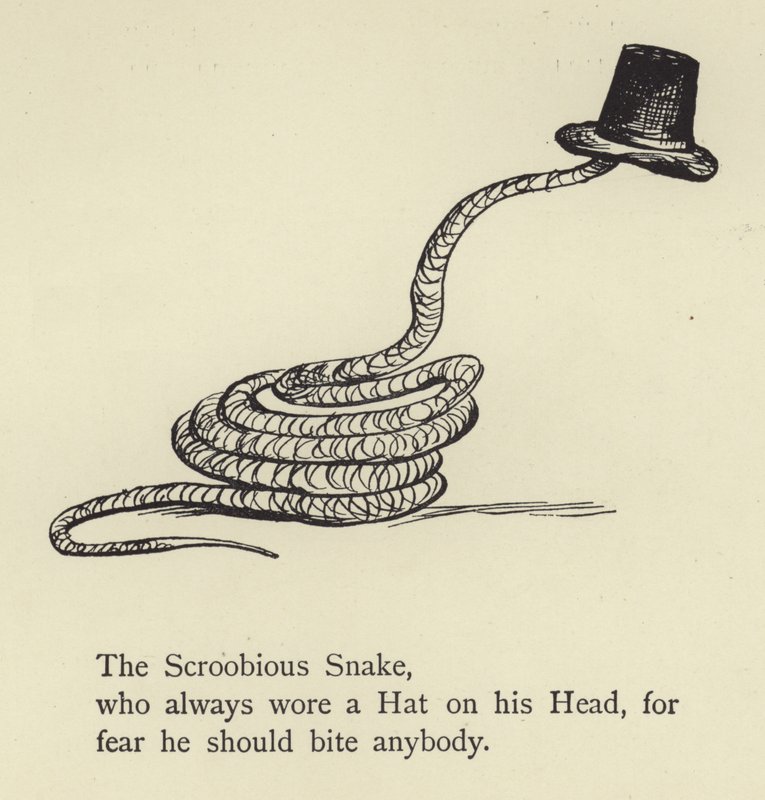 Scroobous Wąż autorstwa Edward Lear