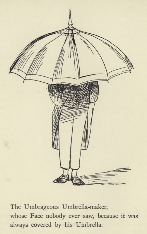 Umbrageous parasol-twórca autorstwa Edward Lear