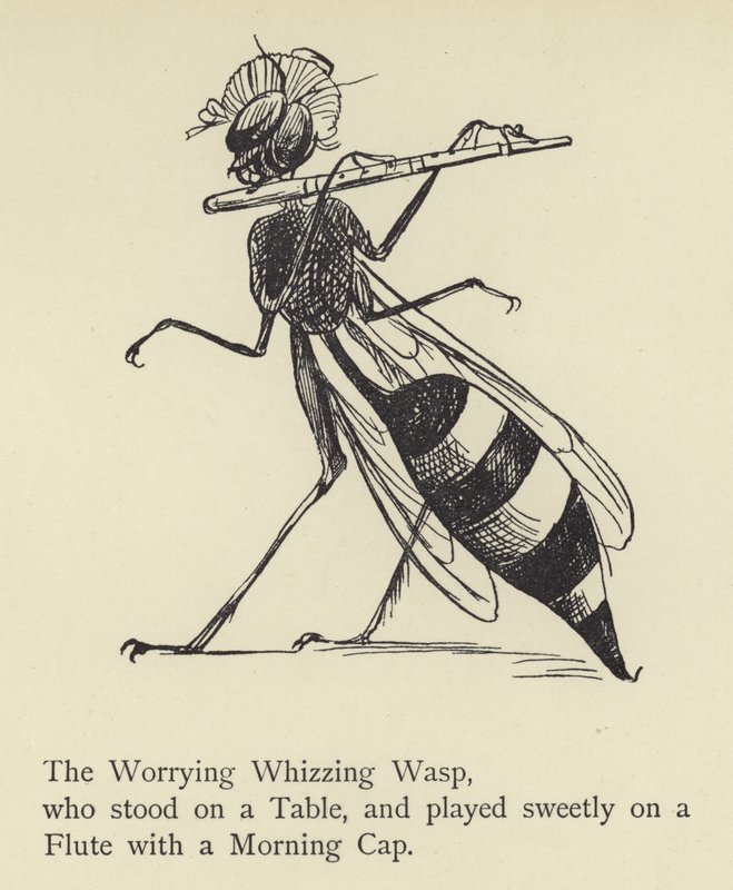 Niepokojąca Świszcząca Osa autorstwa Edward Lear