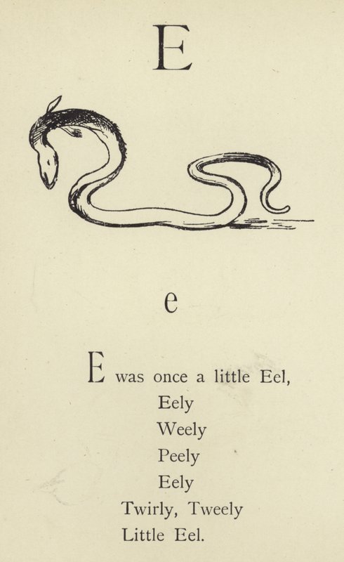 Litera E autorstwa Edward Lear