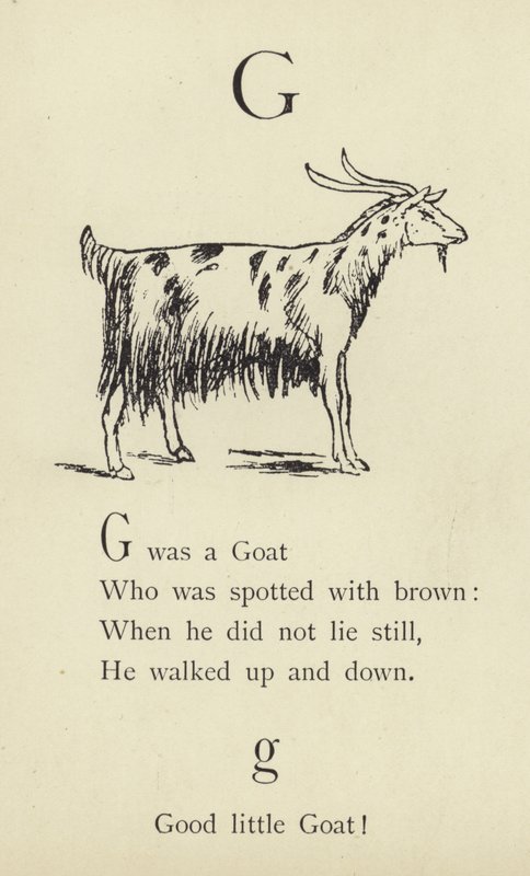 Litera G autorstwa Edward Lear