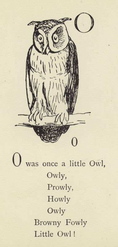 Litera O autorstwa Edward Lear