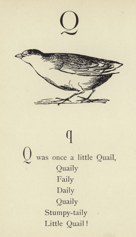 Litera Q autorstwa Edward Lear