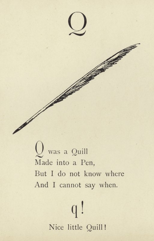 Litera Q autorstwa Edward Lear