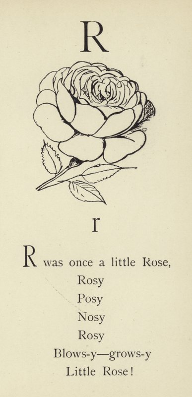 Litera R autorstwa Edward Lear