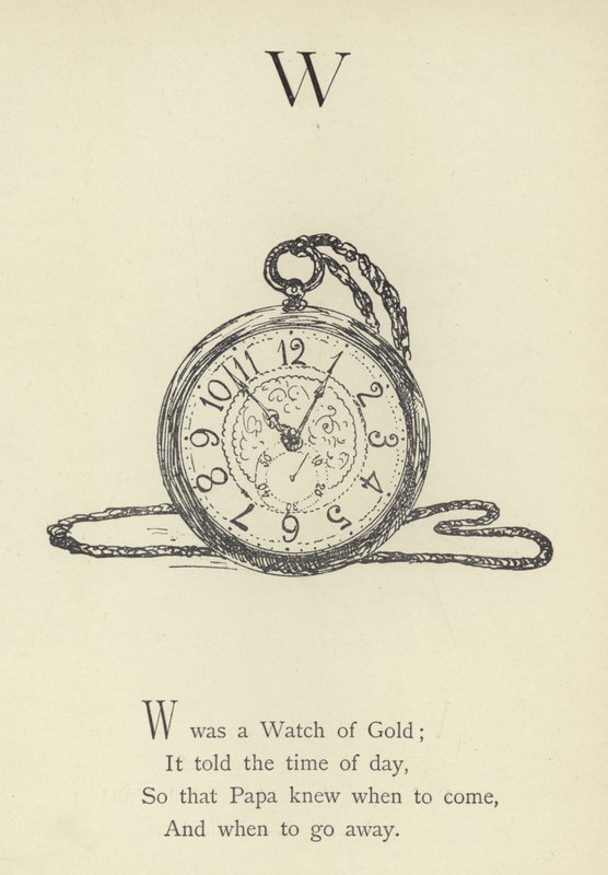Litera W autorstwa Edward Lear