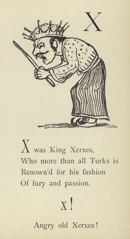 Litera X autorstwa Edward Lear
