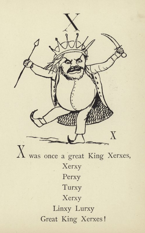 Litera X autorstwa Edward Lear